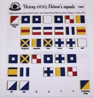 Victory, Nelsons signal from Trafalgar - set of flags