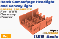 Notek Camouflage Headlight and Convoy Light Common Components For WWII Germany Panzer