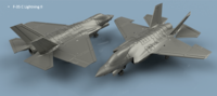 F-35 C Lightning II unfolded wings (5 planes)
