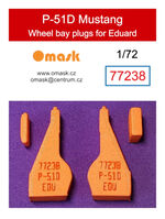 North American P-51 D Mustang - Wheel Bay Plugs (for Eduard) - Image 1