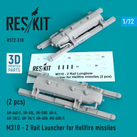 M310 - 2 Rail Launcher for Hellfire missiles (2 pcs) (AH-64D/E, UH-60L, OH-58D, AH-6, AH-1W/Z, UH-1N/Y, HH-60H, MH-60R/S)